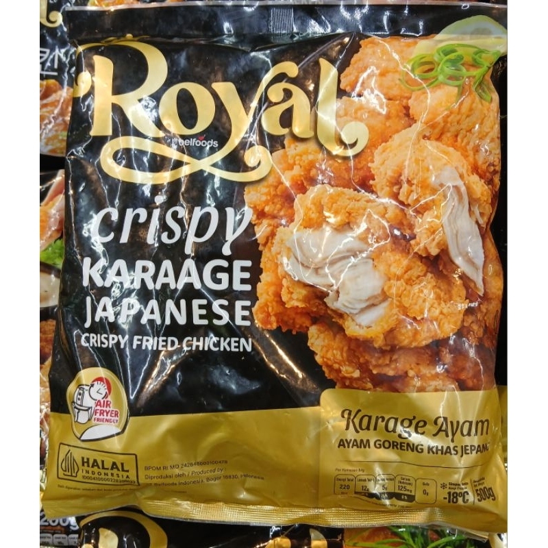 

ROYAL Crispy Karaage Japanese Crispy Fried Chicken Karage Ayam Ayam Goreng Khas Jepang 500g - HM