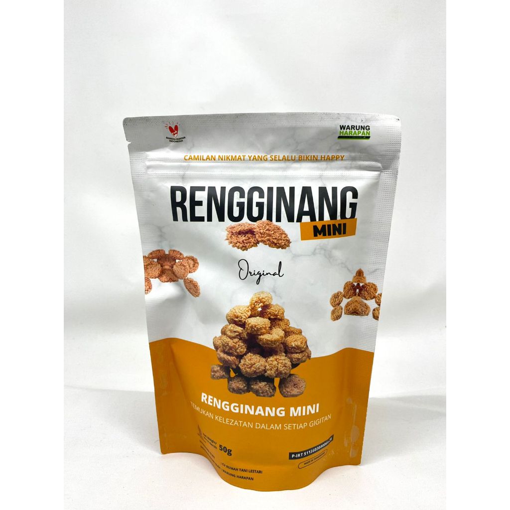 

Rengginang Mini Original 50gr Camilan Renyah 100% Halal Bahan Alami
