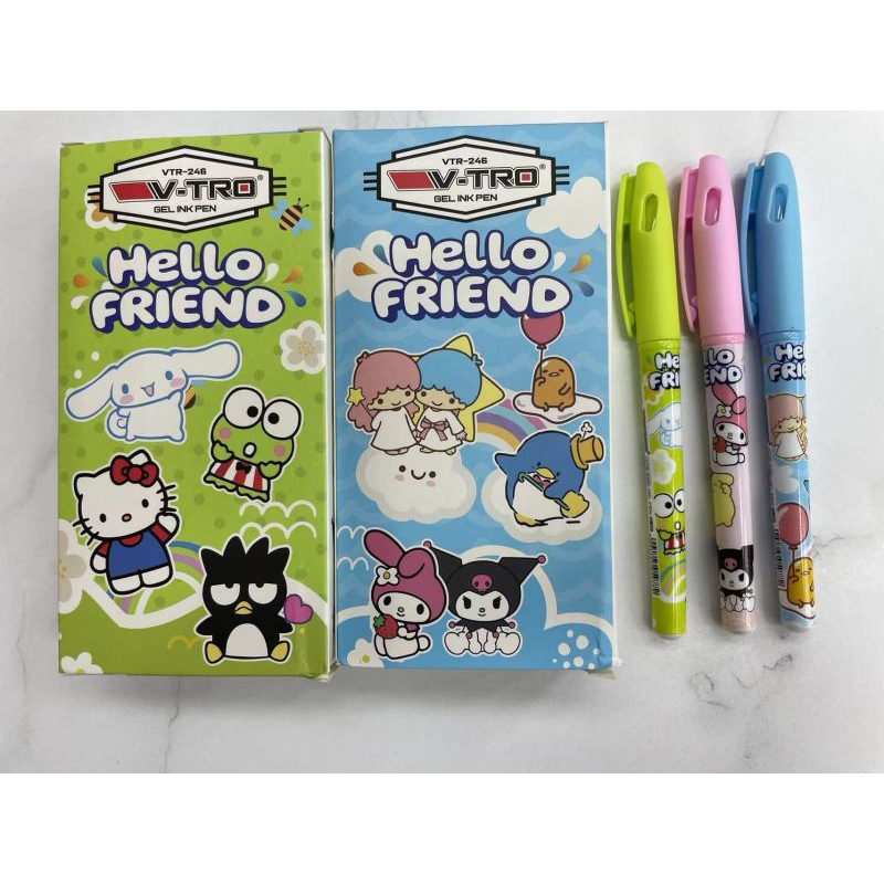 

Pen/Pulpen V-TRO (246 - Hello Friend )/( 245 - Doraemon )/( 243 - Kuromi )/( 235 - Melody)/ Per pcs
