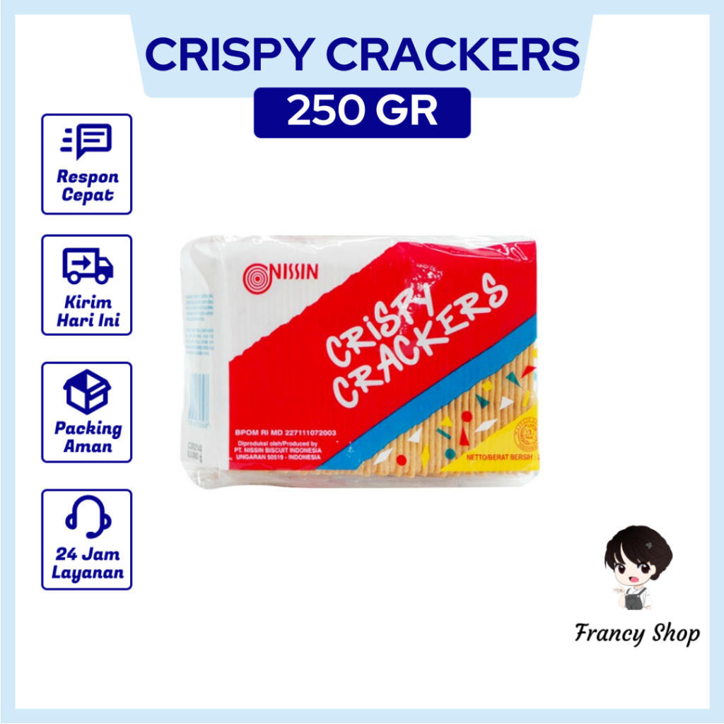 

Biskuit Nissin Crispy Crackers 250 Gr