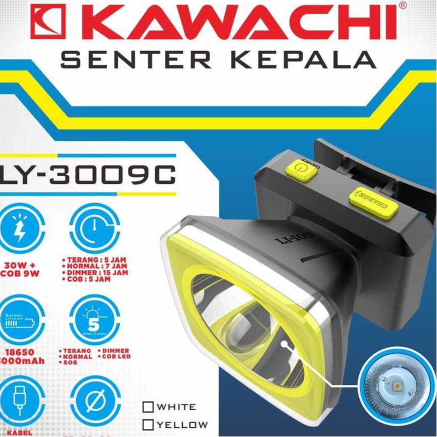 SENTER KEPALA LY-3009C KAWACHI PUTIH /KUNING