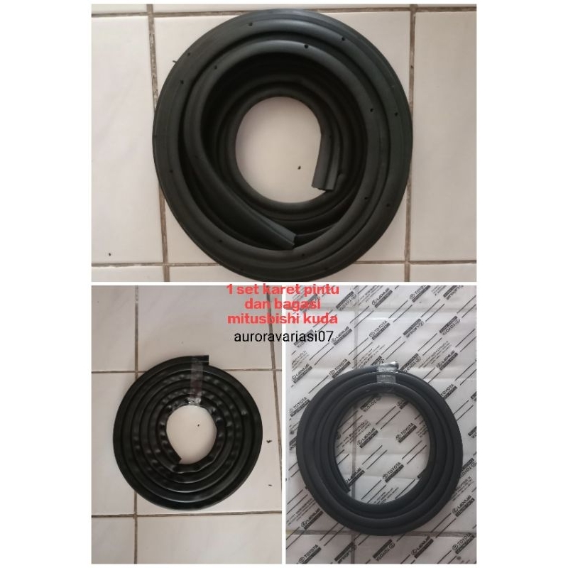 KARET PINTU DAN BAGASI MITSUBISHI KUDA (SET)
