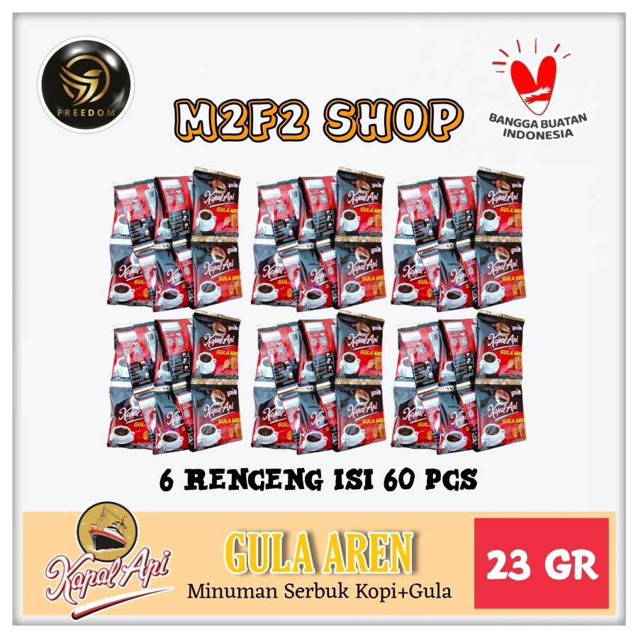

Kapal Api Special Mix Gula Aren | Kopi Bubuk Sachet - 23 gr (Kemasan 6 Renceng)