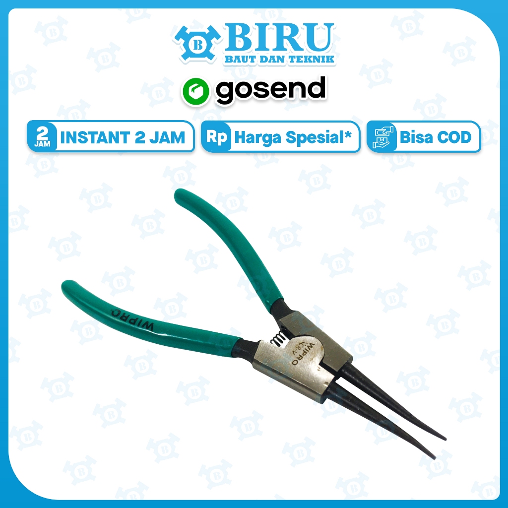 WIRPO Tang Snap Ring Lurus - Panjang 7 Inch | Bahan Chrome Vanadium