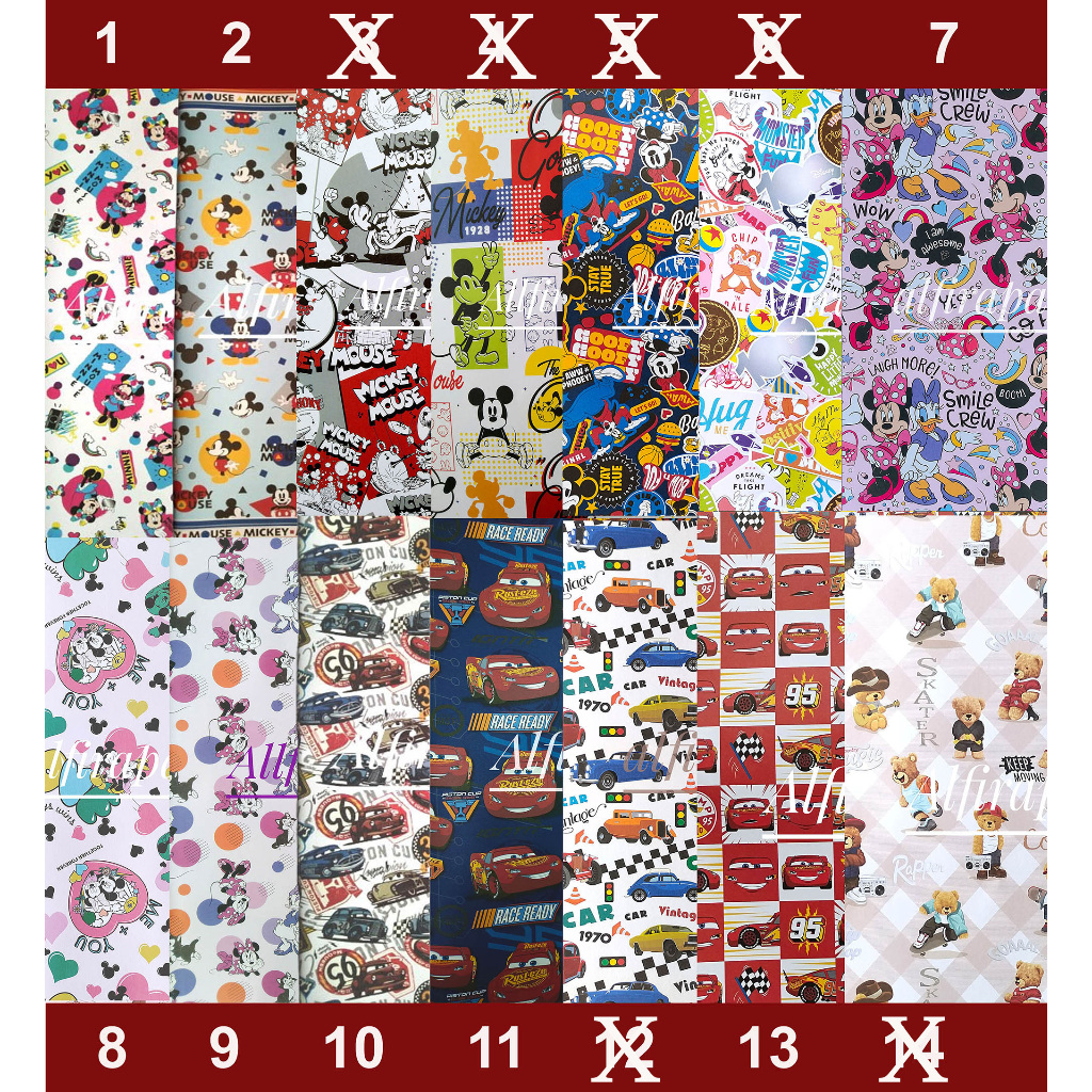 

Kertas Kado Grosir Sansan Wawa 1000 lembar bisa pilih Motif
