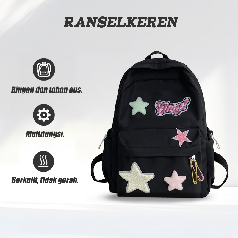 Tas kecil wanita ransel tas sekolah kecil wanita korea tas aesthetic korean style sekolah tas ransel