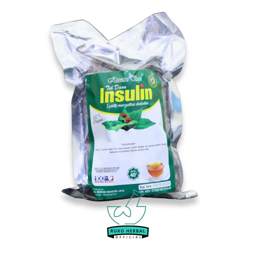 

Teh Seduh Insulin Diabetes /Diabet Asli Daun Insulin Kencono Sari