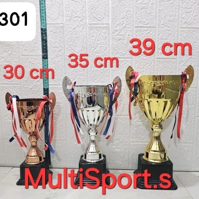 PIALA TROPHY IMPORT LOGAM 1301 CUP 1 PC GOLD SILVER BRONZE