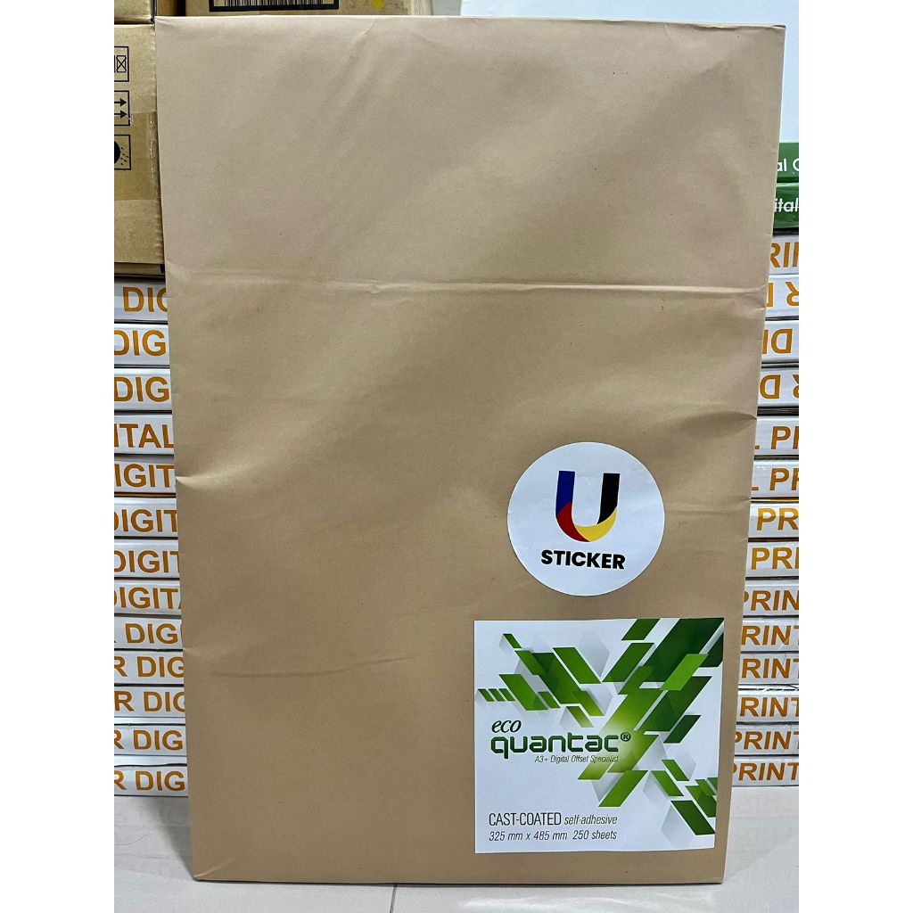 

Quantac Stiker Chromo PREMIUM A3+ Sticker Kertas Kromo Glossy Digital Print Laser Toner PACK