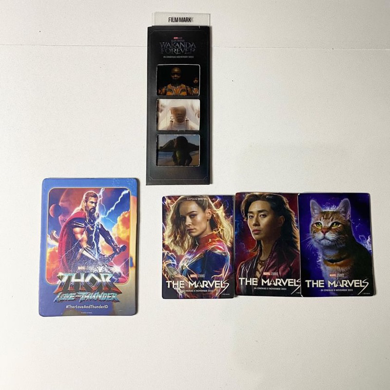 The Marvels Collectible Ticket | Wakanda forever film mark | thor love tunder | PC Photocard collect