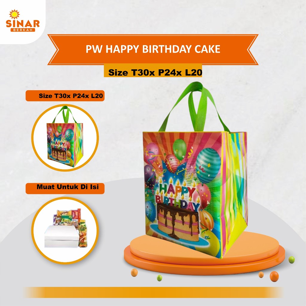 

Tas Birthday Nasi Box 20x20 | Tas Ulang Tahun | Tas Berkat Ulang Tahun 30x24x20