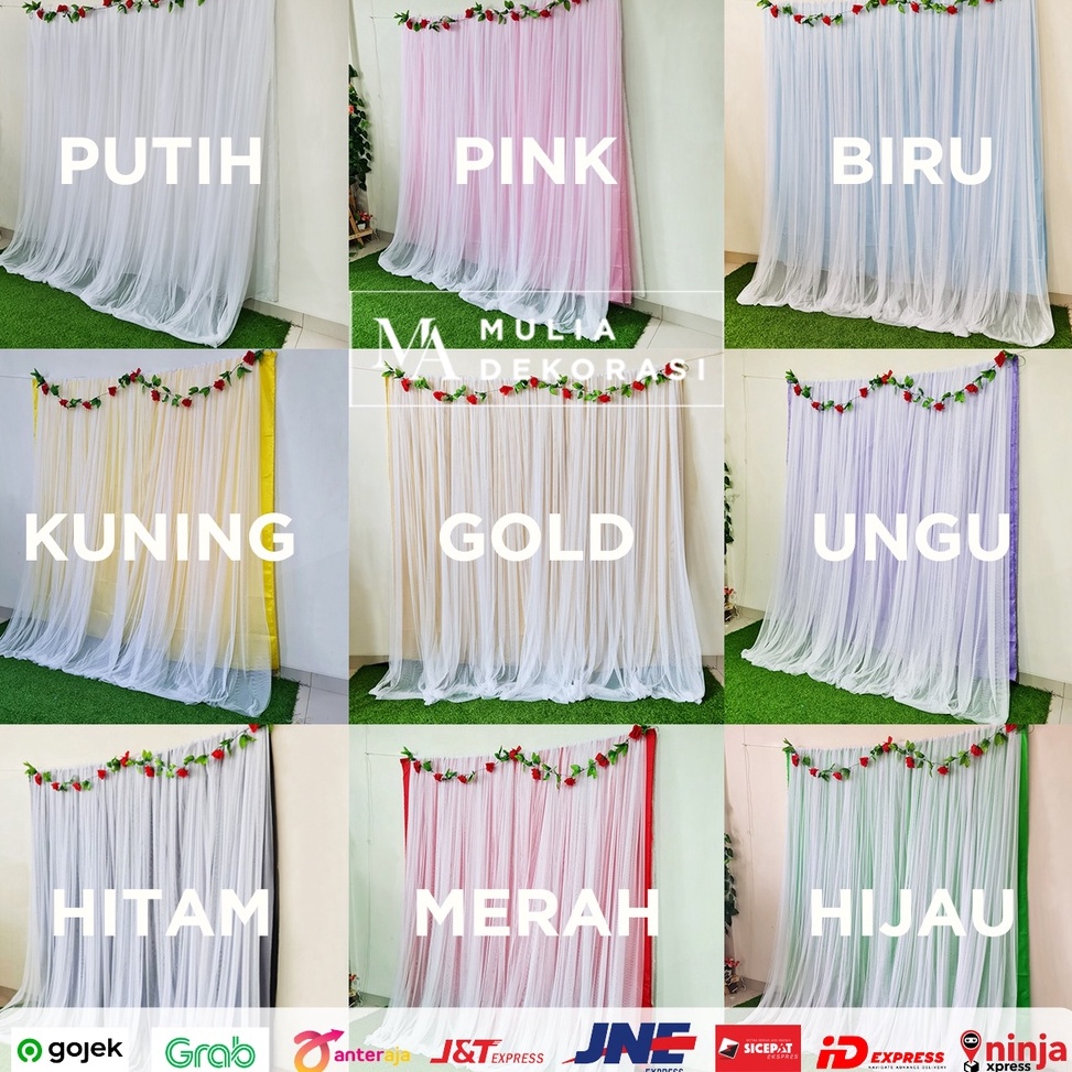 Update Baru Kain Backdrop Dekorasi Background Lamaran Nikahan Aqiqah Abutai Tile