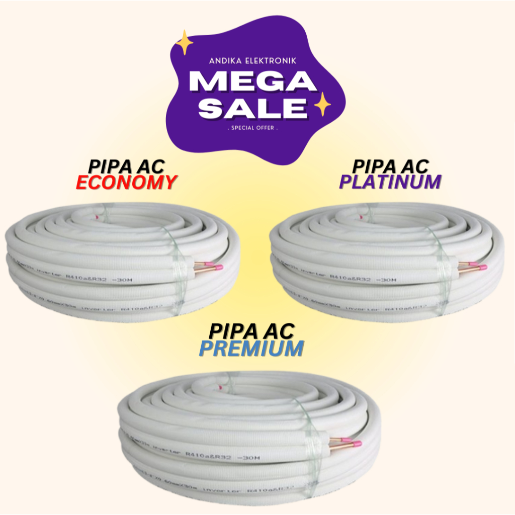 PIPA AC EKONOMI PREMIUM PLATINUM DENPOO 1/2 PK - 1 PK
