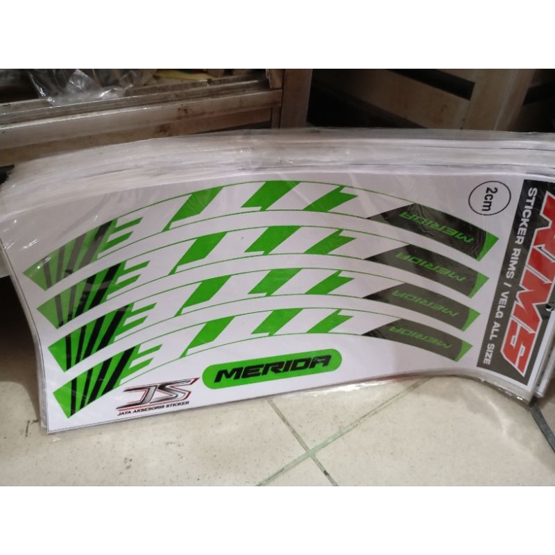stiker sepeda variasi tulisan (merida lite)