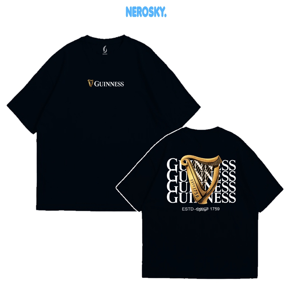 KAOS OVERSIZE GUINNESS 24S PREMIUM COTTON COMBED