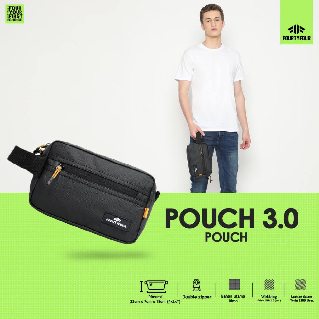 Fourtyfour - Tas Pouch Anti Air Tas Slingbag Pria Kasual Handbag