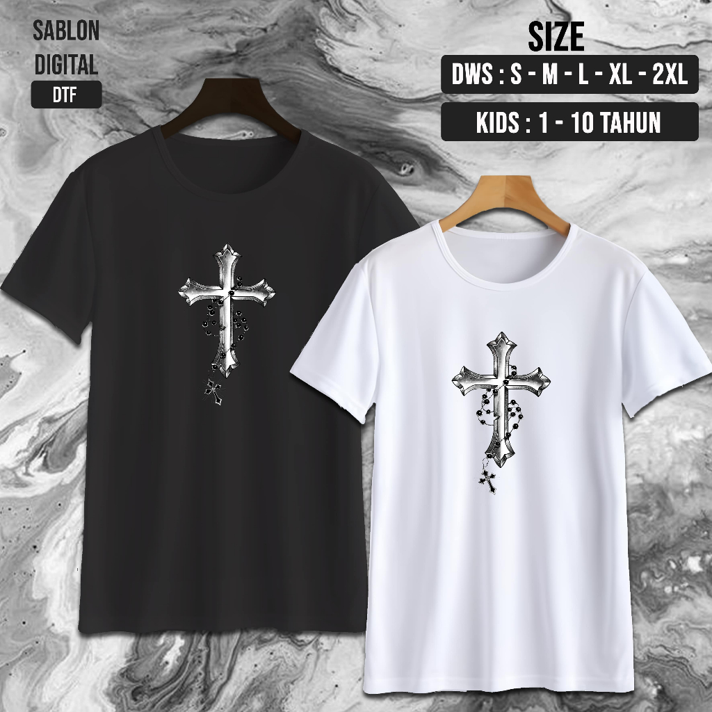 NW0441 Kaos SALIB / Kaos JESUS SALIB / Kaos COUPLE ROHANI