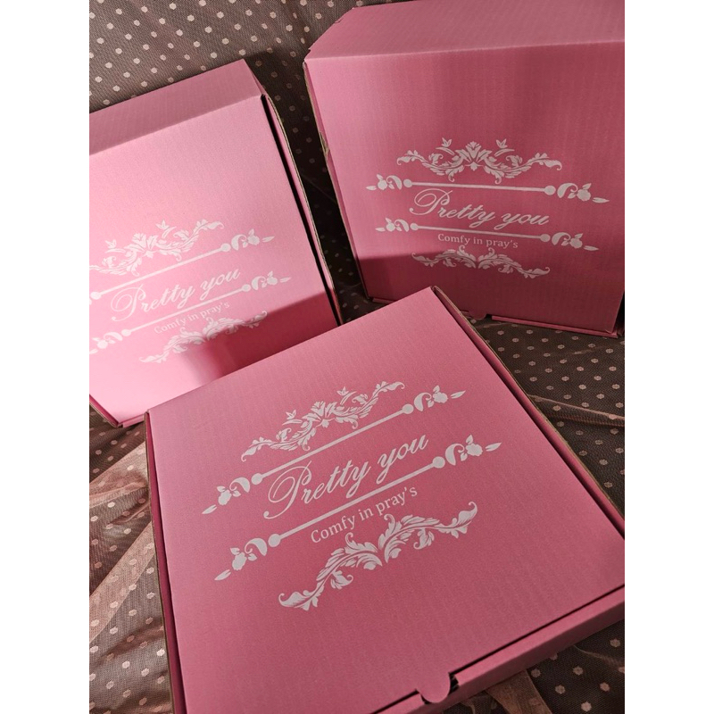 

Box kerdus Mukena estetik warna pink