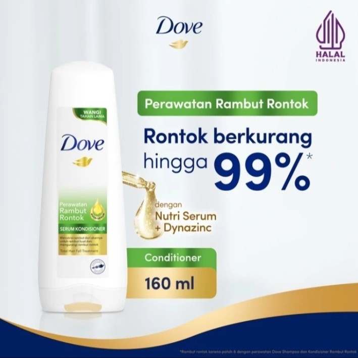 DOVE CONDITIONER RAMBUT RONTOH 160ml | CONDITIONER