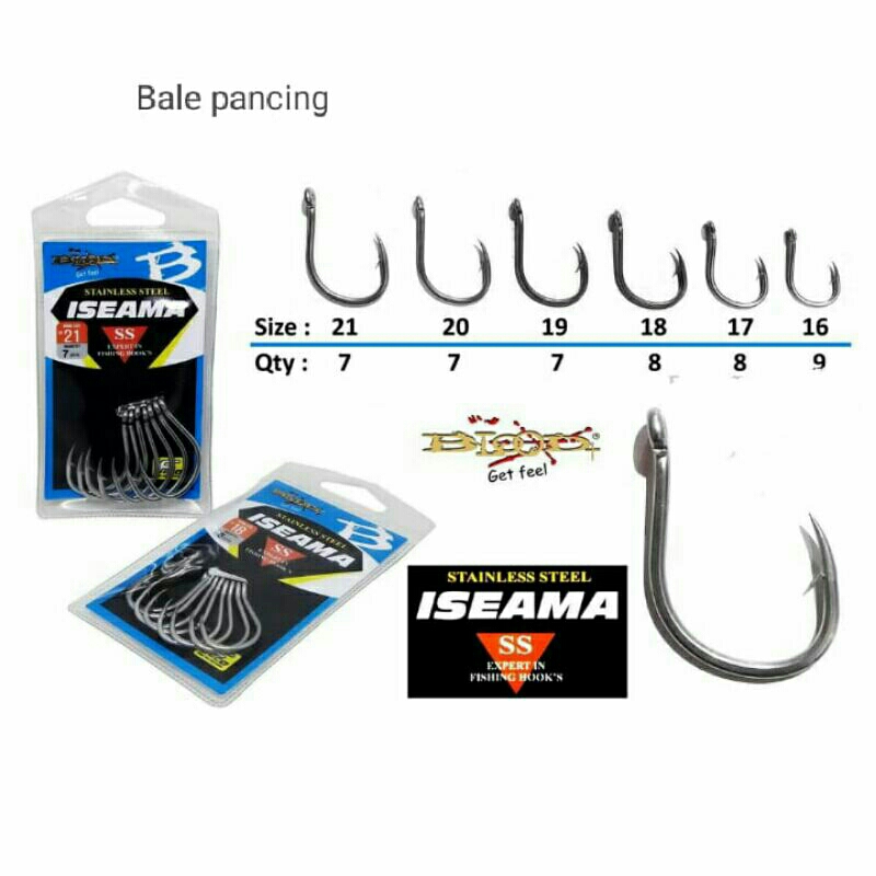 Mata Kail Blood Iseama Hook stainless steel