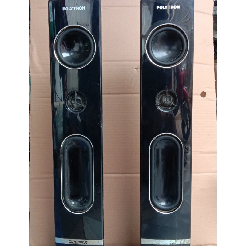 speaker Tower pasif impedance tv POLYTRON 32 SERIES tanpa kaki