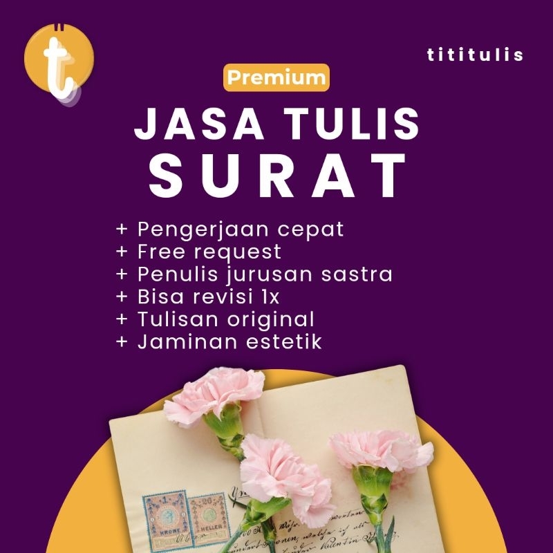 (PREMIUM) JASA TULIS SURAT EKSKLUSIF