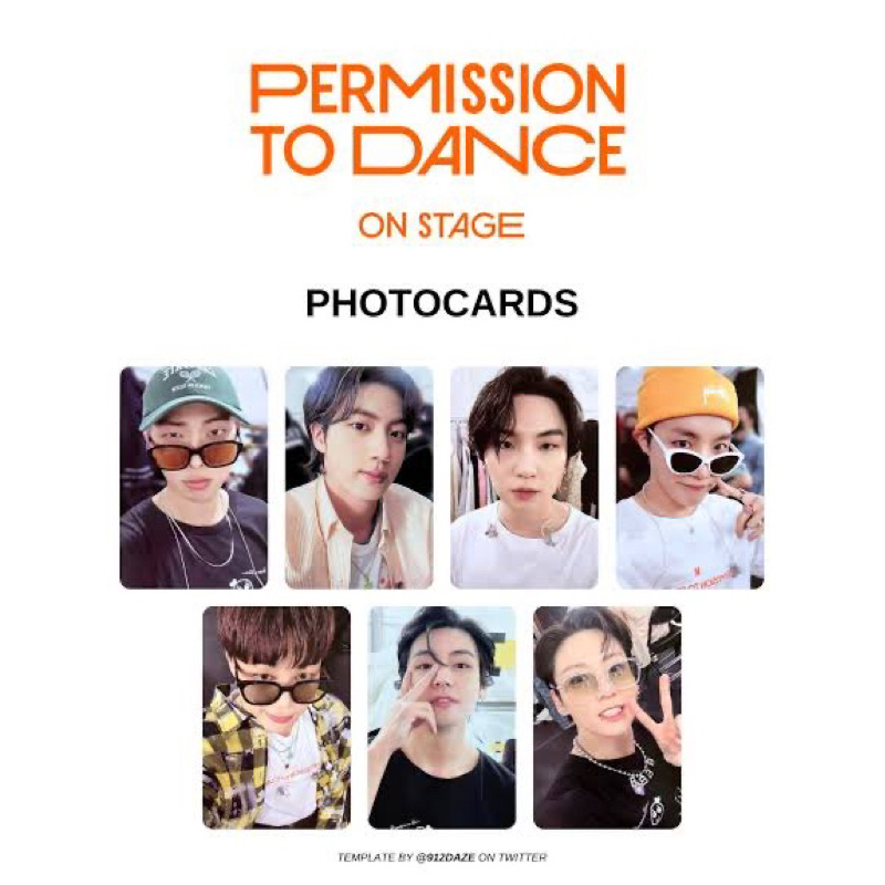 Photocard BTS Permission To Dance