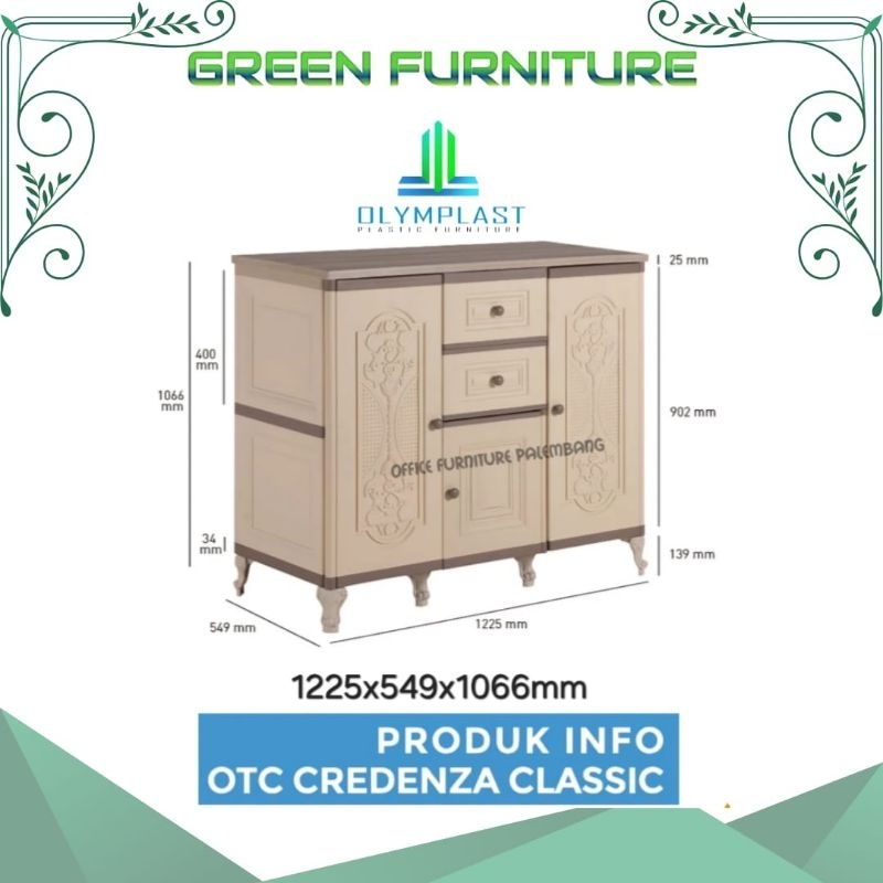 OTC Credenza Classic Meja TV konsul olymplast