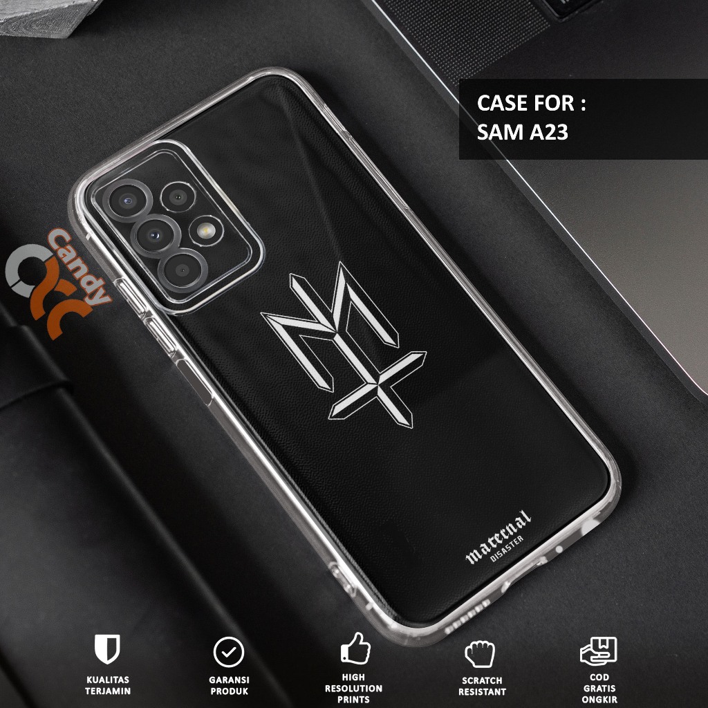 Case SAMSUNG A23 - Casing SAMSUNG A23 Motif ART - Softcase Premium Fourside - Bening Transparant - S