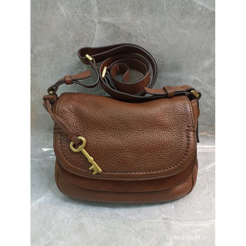 (NETT FULLPAYMENT) tas Fossil peyton small espresso preloved