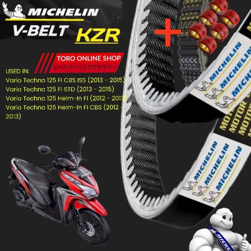 michelin vbelt vario 125 old kzr v-belt original michelin honda vario 125 fi old kode kzr generasi p