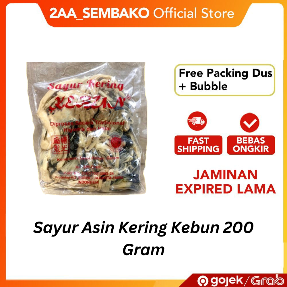 

Sayur Asin Kering Kebun / Ham Choi Kon / Moi Choi 200 Gram