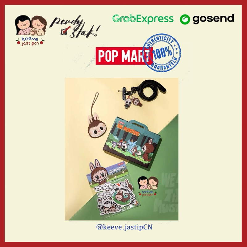 

<PO> Popmart The Monsters Labubu Luggage Tag + Phone Lanyard Set