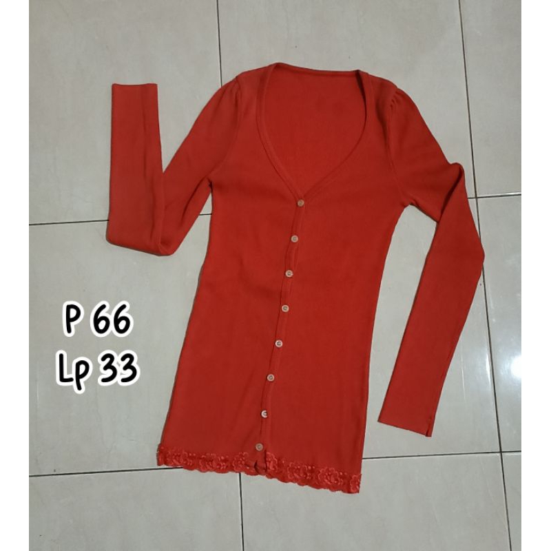 [PRELOVED] - cardigan anak remaja perempuan 12-13-14 tahun ke atas abg tanggung wanita dewasa lengan