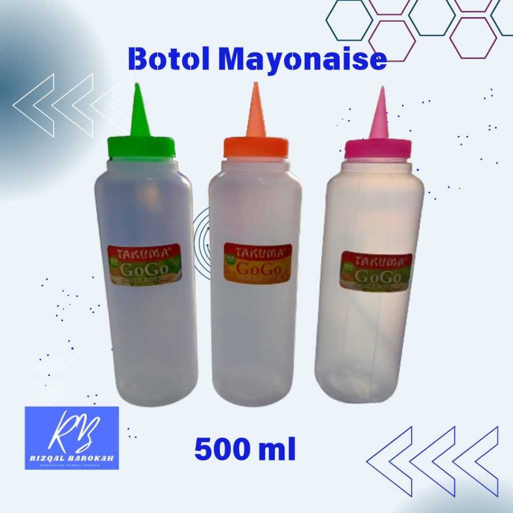 Botol Mayonaise Botol Saos Plastik Refil 500ML