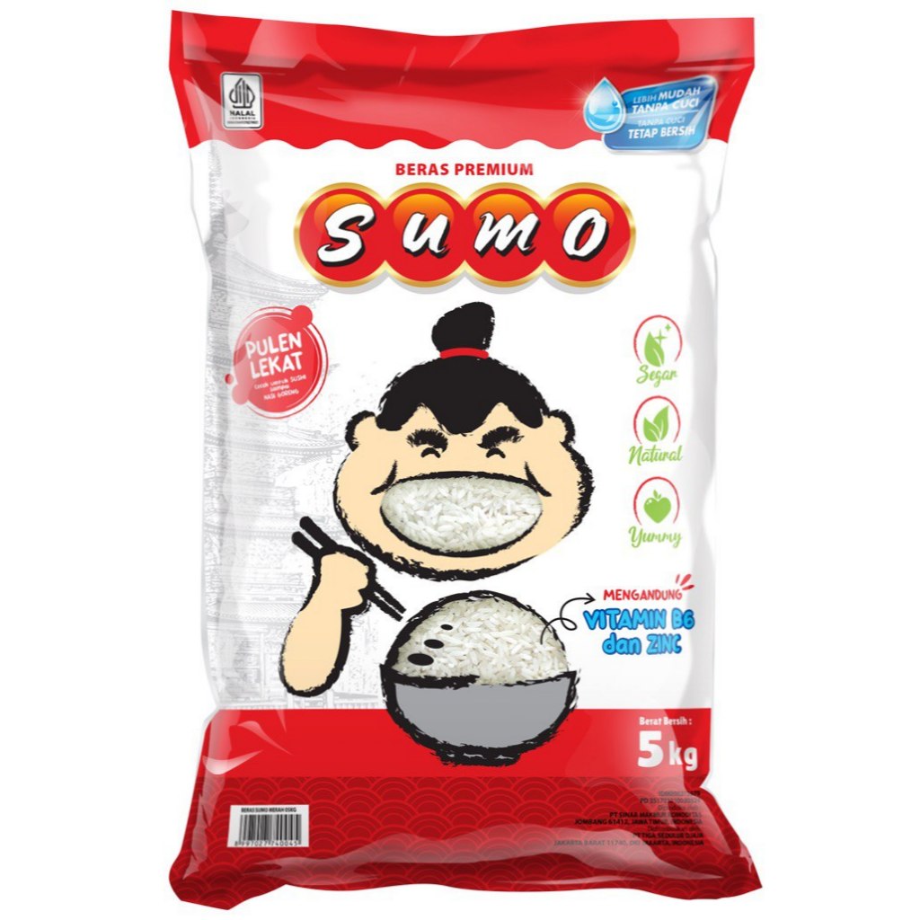 

Beras Sumo Merah Premium 5KG Kemasan Baru