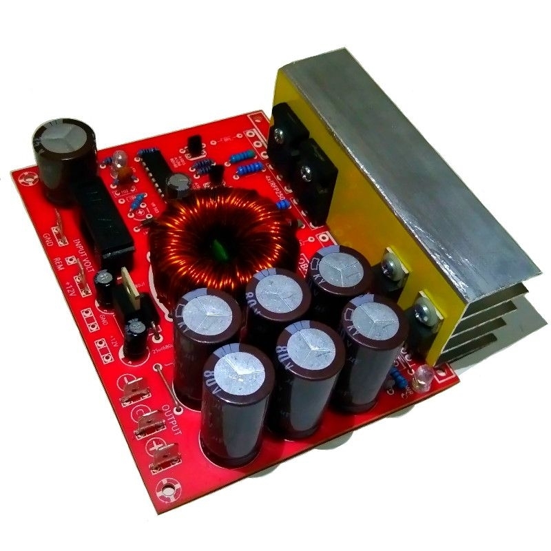 kite inverter dc 12v to 35 - 65v ct (mosfet besar)