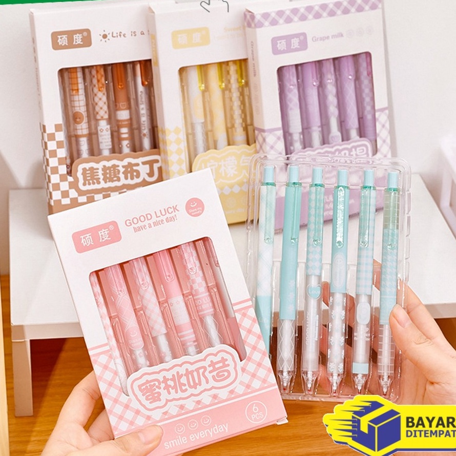 

PROMO TERUPDATE FHA69 Pulpen ST Set 6IN1 Motif Bunga 5MM Pena Mekanik Alat Tulis Perlengkapan Sekolah Retractable Pen Karakter Set Pulpen Cetek Import