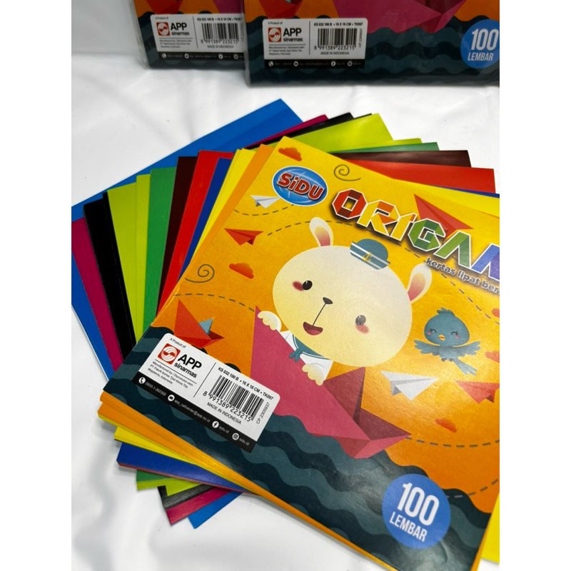 

SIDU - Kertas Origami Warna 16 x 16 - 100 Lembar - Pad