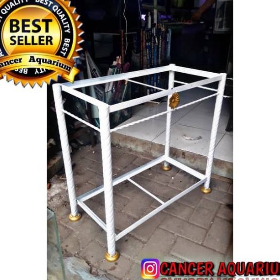 HARGA GROSIR  Rak Besi rium Ulir 6x3 PUTIH