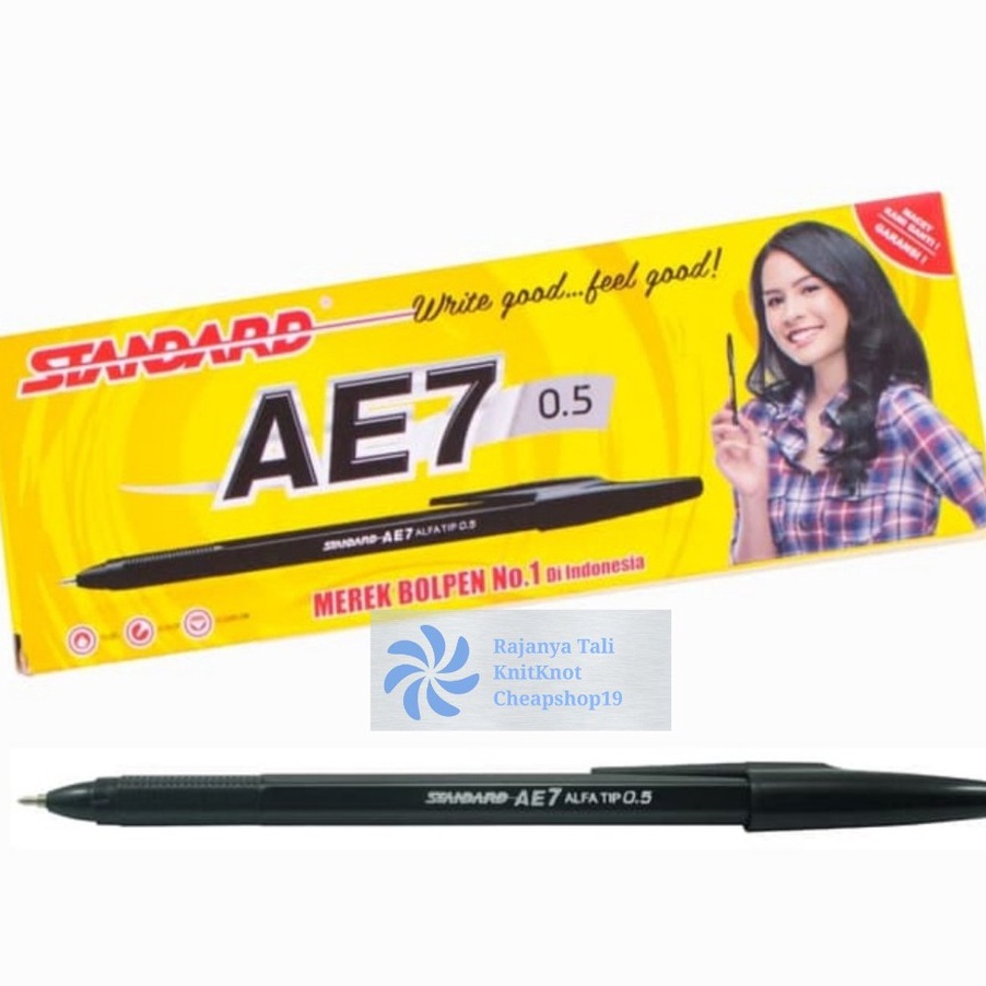 

PROMO TERMURAH Pulpen AE7 Pen Oil Gel STANDARD 5 mm Biru Hitam Merah