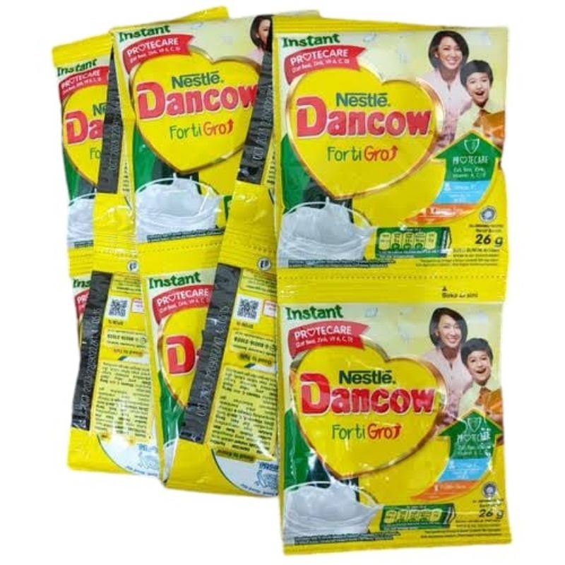 

susu dancow sachet instant fortigo renceng rasa putih / vanila