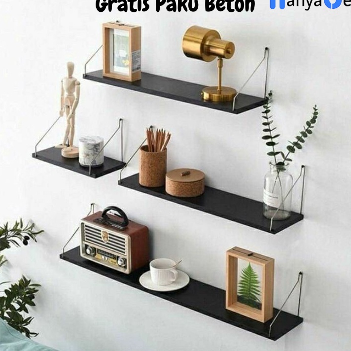 PRODUK AWAL TAHUN Rak Dinding Gantung Kayu Jati Belanda Besi Gantung Rak Dinding Kayu Besi Serbaa Hi