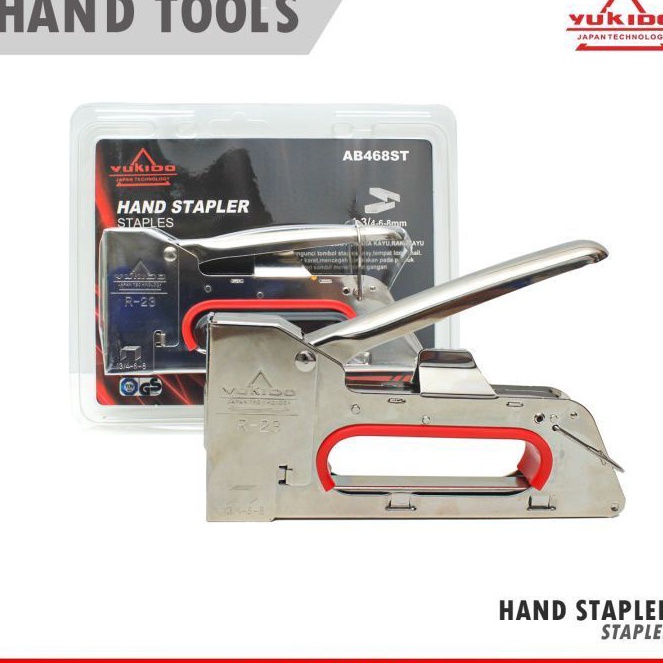 

STOCK MASIH BANYAK Staples Tembak R23 Tacker Stapler Staples Perekat Powerfull YUKIDO isi staples 8mm dan 6mm