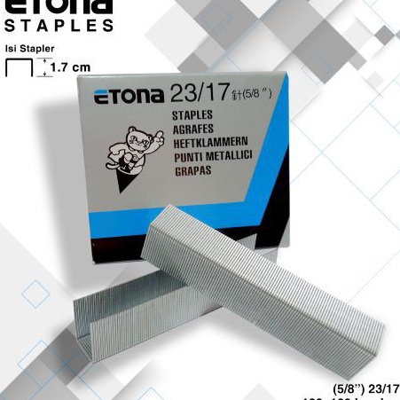 

BIG SALE FASION ISI STAPLES ETONA 2317 518 GARANSI SEUMUR HIDUPProduksi Lokal