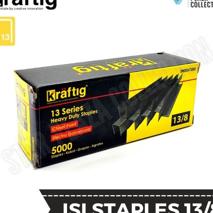 

STOCK TERUPDATE Isi Staples Manual Staples Tembak tacker Merek KRAFTIG Uk 138mm 8mm Original untuk Pengerjaan Jok Motor Jok Mobil Sofa Funiture Kayu