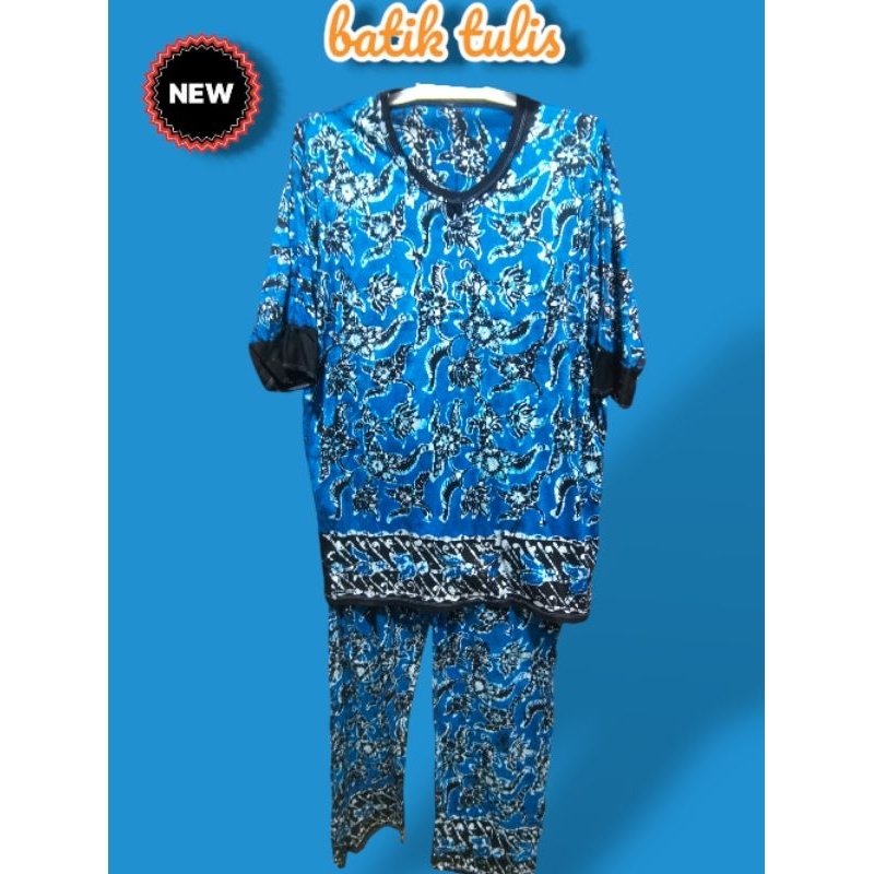 setelan kaos batik tulis batik tuban celana panjang dewasa | baby doll dewasa | Oneset