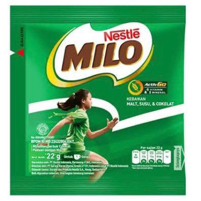 

MILO SACHET 22gr | SUSU MILO | NESTLE MILO | SUSU BUBUK | SUSU COKLAT MILO