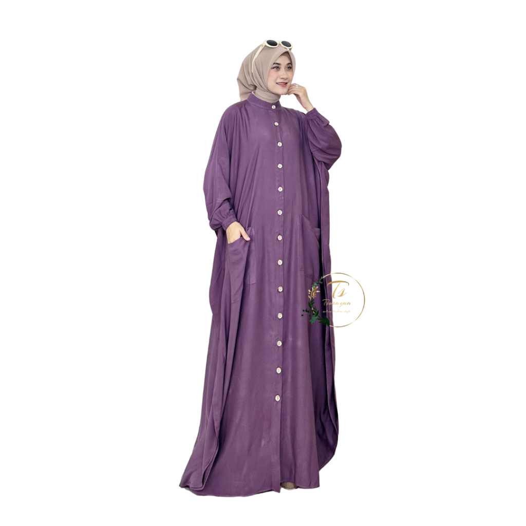 Tsurayaa Salwa Fashion Style - Amora Kaftan - Gamis Katun Santai