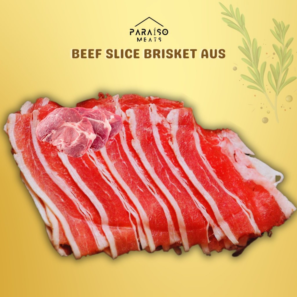 Daging Sapi Brisket Slice I AUS Brisket Slice 500gr
